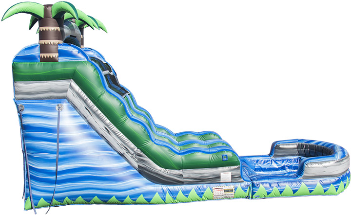 Blue Crush Water Slide side view